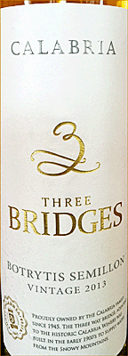 Calabria 2013 Three Bridges Botrytis Semillon