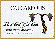 Calcareous 2007 Twisted Sisters Cabernet