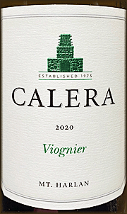 Calera 2020 Mt. Harlan Viognier