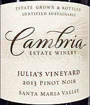Cambria 2013 Julia's Vineyard Pinot Noir