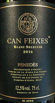 Can Feixes 2016 Blanc Seleccio