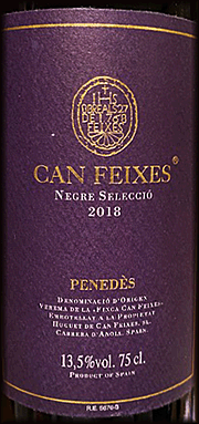 Can Feixes 2018 Negre Seleccio