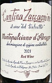 Zaccagnini 2021 Montepulciano d'Abruzzo Tralcetto