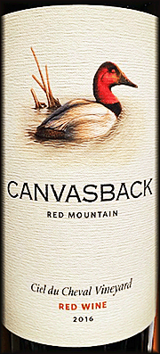 Canvasback 2016 Ciel du Cheval Red Wine