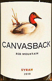 Canvasback 2018 Syrah