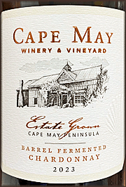 Cape May 2023 Estate Grown Barrel Fermented Chardonnay