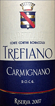 Capezzana 2007 Trefiano Riserva