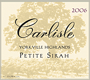 Carlisle 2006 Yorktown Highlands Petite Sirah