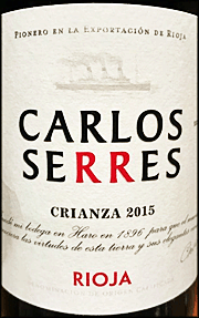 Carlos Serres 2015 Crianza