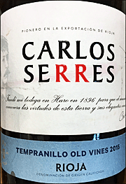 Carlos Serres 2015 Old Vines Tempranillo