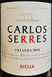 Carlos Serres 2016 Crianza