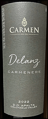 Carmen 2022 Delanz Carmenere