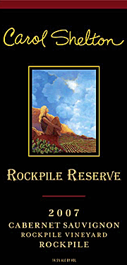 Carol Shelton 2007 Rockpile Reserve Cabernet