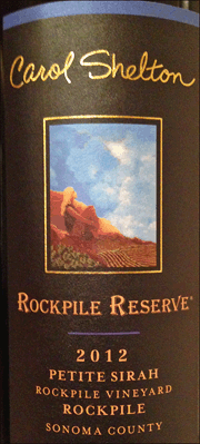 Carol Shelton 2012 Rocky Reserve Petite Sirah