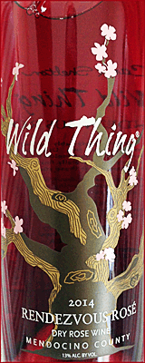 Carol Shelton 2014 Wild Thing Rendezvous Rose