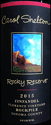 Carol Shelton 2015 Rocky Reserve Zinfandel