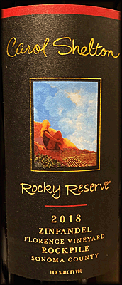 Carol Shelton 2018 Rocky Reserve Zinfandel