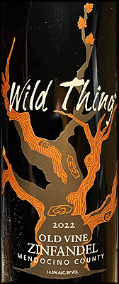 Carol Shelton 2022 Wild Thing Zinfandel