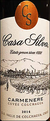 Casa Silva 2014 Cuvee Carmenere