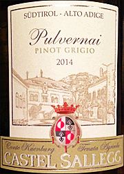 Castel Sallegg 2014 Pulvernai Pinot Grigio