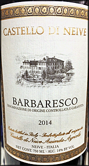 Castello di Neive 2014 Barbaresco