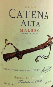 Catena 2009 Alta Malbec