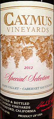 Caymus 2012 Special Selection Cabernet Sauvignon