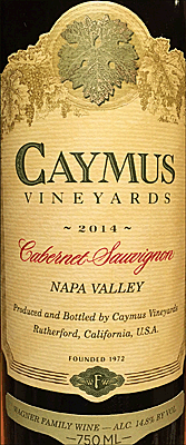 Caymus 2014 Napa Valley Cabernet Sauvignon