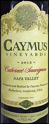 Caymus 2015 Cabernet Sauvignon