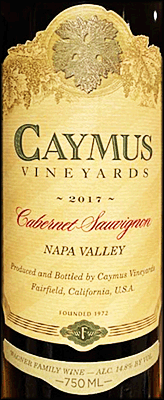 Caymus 2017 Cabernet Sauvignon