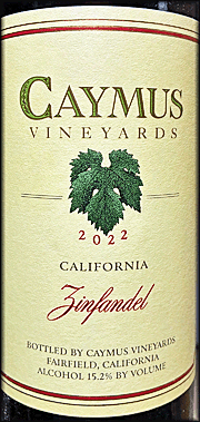 Caymus 2022 Zinfandel