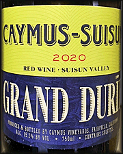 Caymus-Suisun 2020 Grand Durif