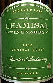 Chamisal 2013 Stainless Chardonnay