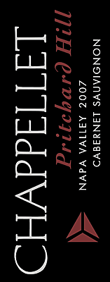 Chappellet 2007 Pritchard Hill Cabernet