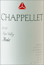 Chappellet 2010 Merlot