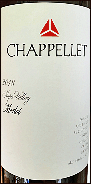 Chappellet 2018 Merlot