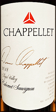 Chappellet 2018 Signature Cabernet Sauvignon