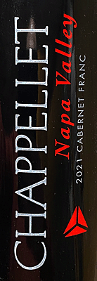 Chappellet 2021 Cabernet Franc