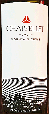 Chappellet 2021 Mountain Cuvee Proprietor's Blend