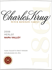 Charles Krug 2008 Merlot