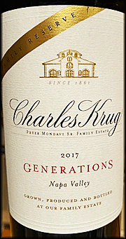 Charles Krug 2017 Family Reserve Generations