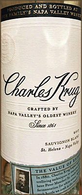 Charles Krug 2017 Sauvignon Blanc