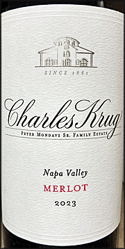 Charles Krug 2023 Napa Valley Merlot