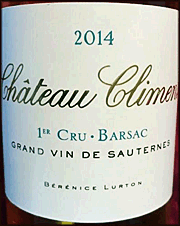 Climens 2014 1er Cru Barsac Grand Vin de Sauternes