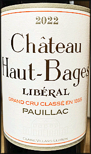 Chateau Haut-Bages Liberal 2022