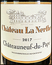 Chateau La Nerthe 2017 Chateauneuf du Pape Rouge