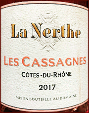 La Nerthe 2017 Les Cassagnes Rose