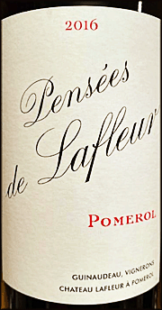 Chateau Lafleur 2016 Pensees de Lafleur