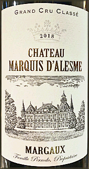 Chateau Marquis d'Alesme 2018