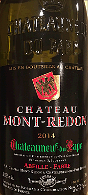 Chateau Mont-Redon 2014 Chateauneuf de Pape Blanc